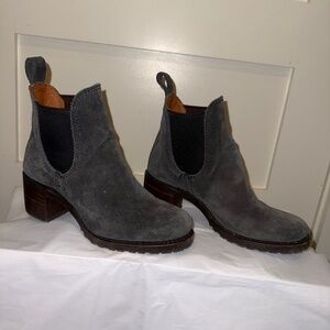 Frye Sabrina Chelsea Suede Booties